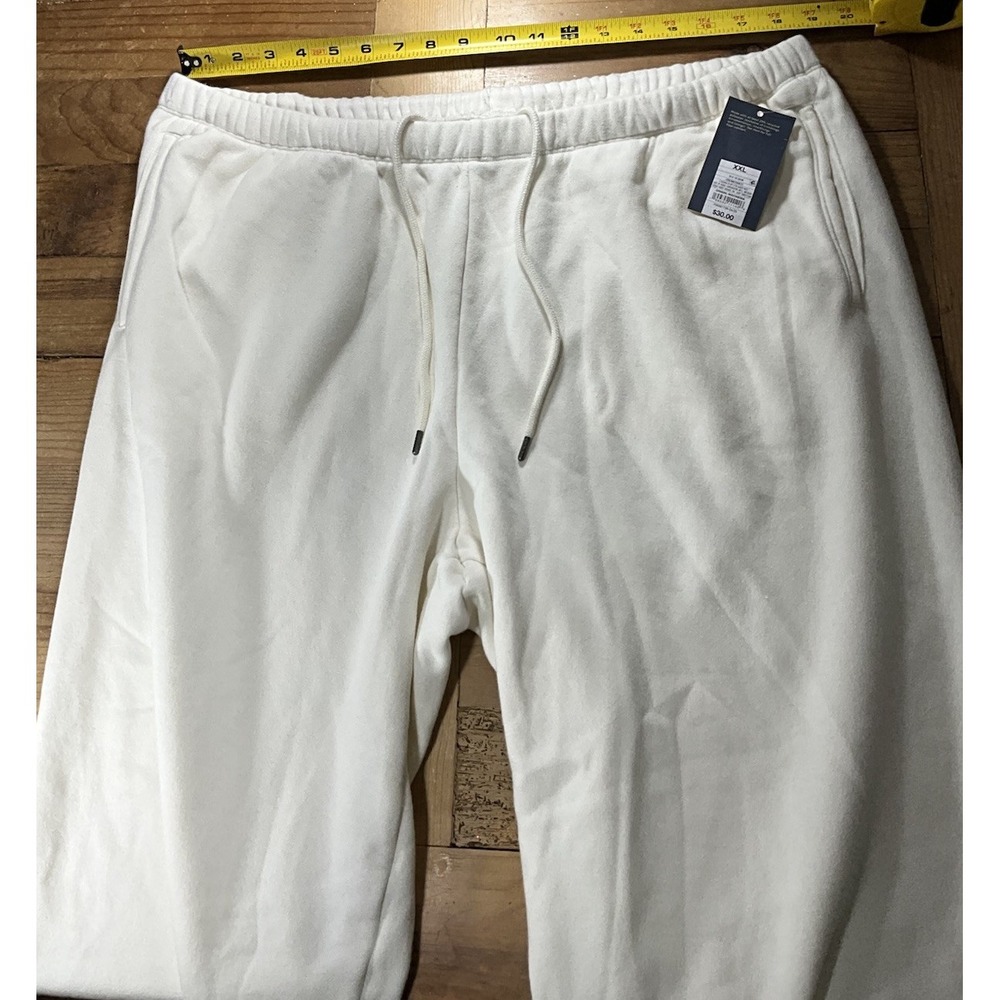 Universal Thread Mid Rise, Fleece Cream/White Jogger Pants Women's XXL - Picture 8 of 12